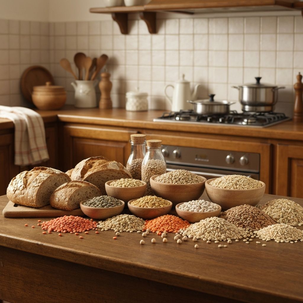 Whole grains and legumes